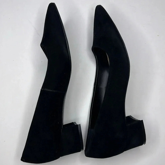 ALFANI Black suede Padded block 2in Heels size 10m NWOT - Picture 5 of 8